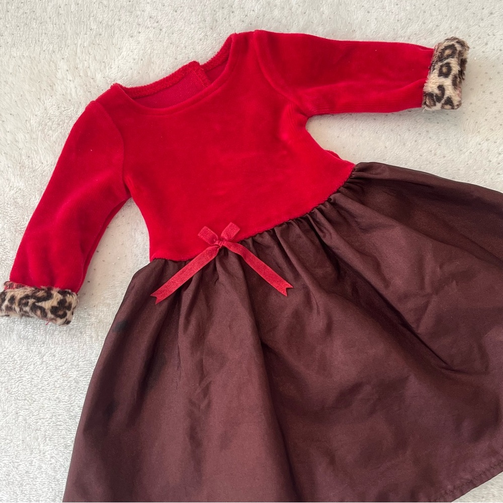 American Girl Chocolate Cherry Dress Only for 18-inch Dolls - Picture 2 of 4